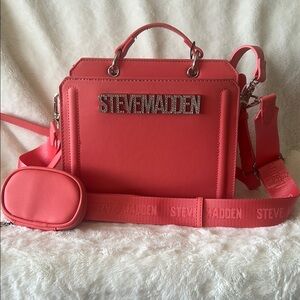 Steve Madden Satchel with Top Handle and Shoulder Strap
